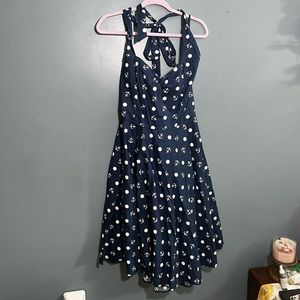 Plus size pinup style blue dress, Barely worn!